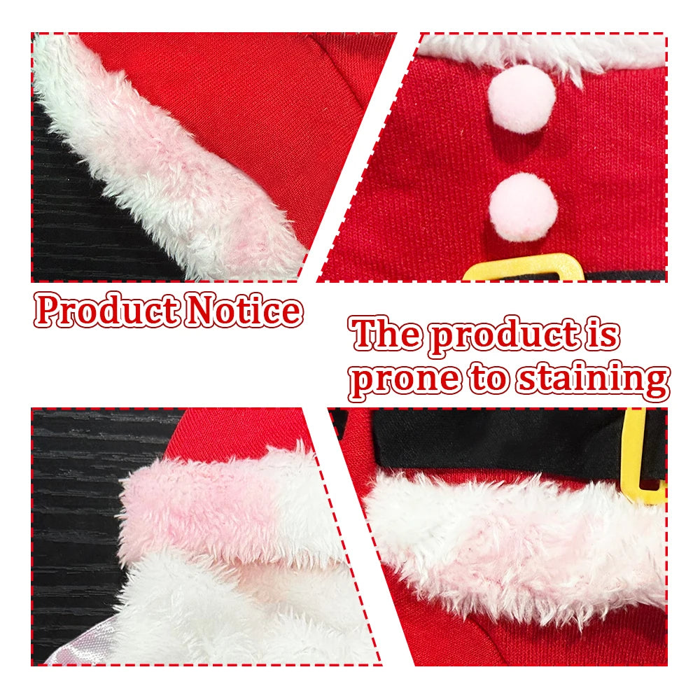Christmas Santa Dog Costume For Dogs And Cats Pet Outfit