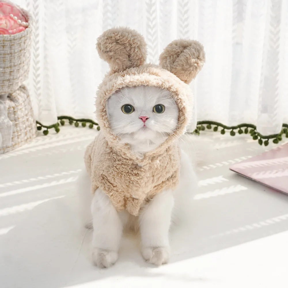 NONECN Pet Dog Soft Fleece Hoodie Coat For Dogs Cats