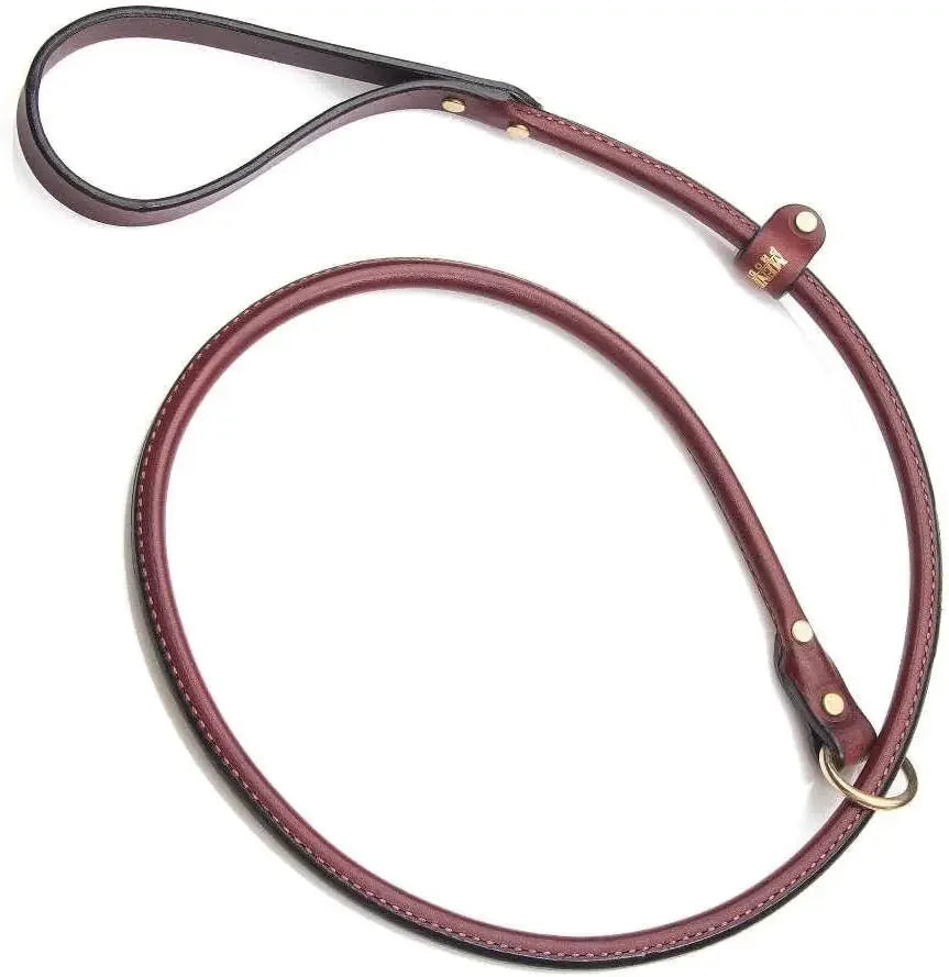 Leather Slip Leash For Dogs Made In USA Premium Quality