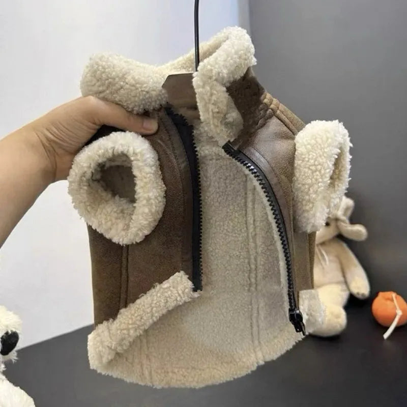 Pet Padded Vest for Dogs Winter Warmth Coat with Buckle