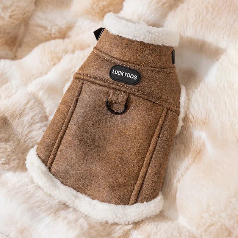 Pet Padded Vest for Dogs Winter Warmth Coat with Buckle