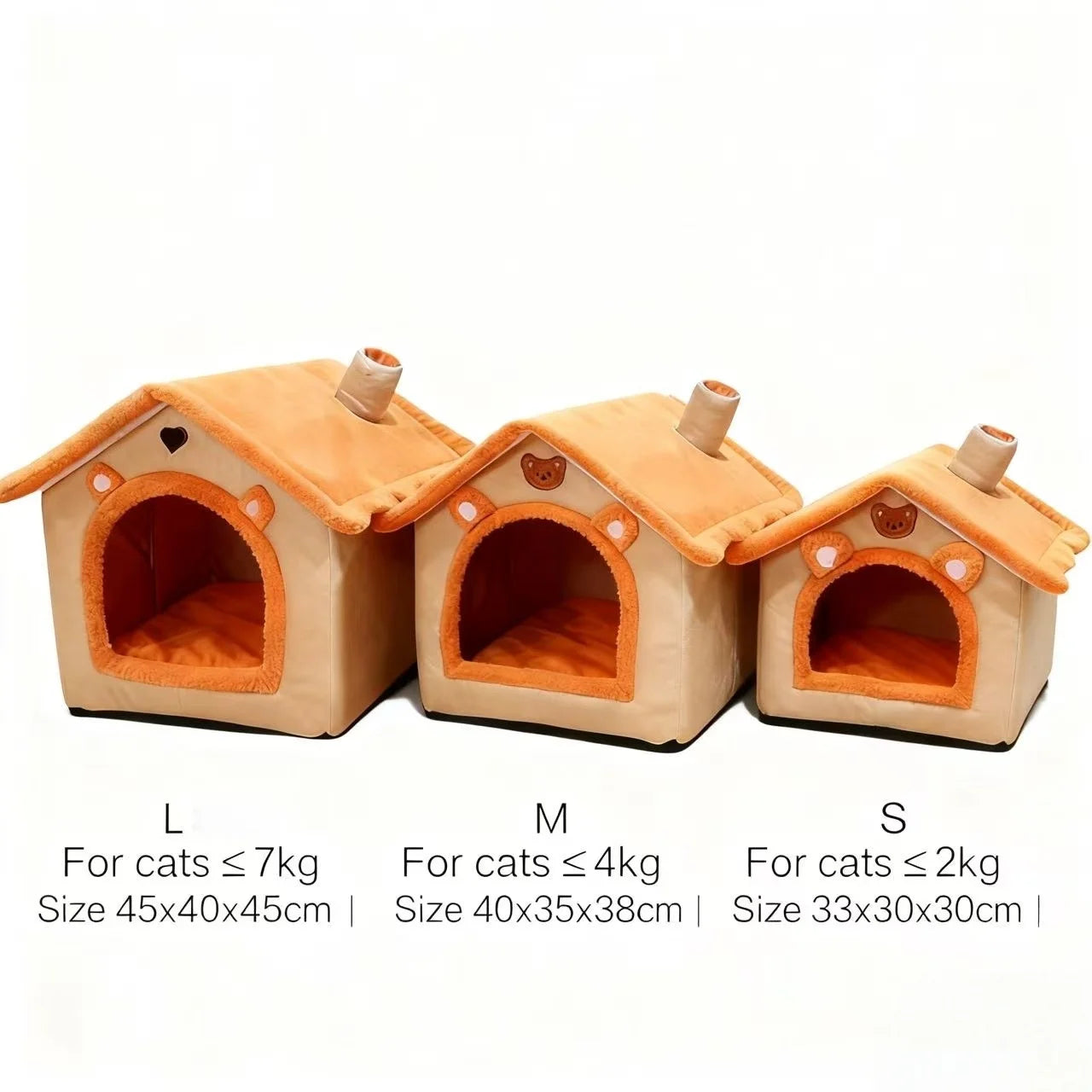 All Season Dog House Style Bed For Small Pets Washable