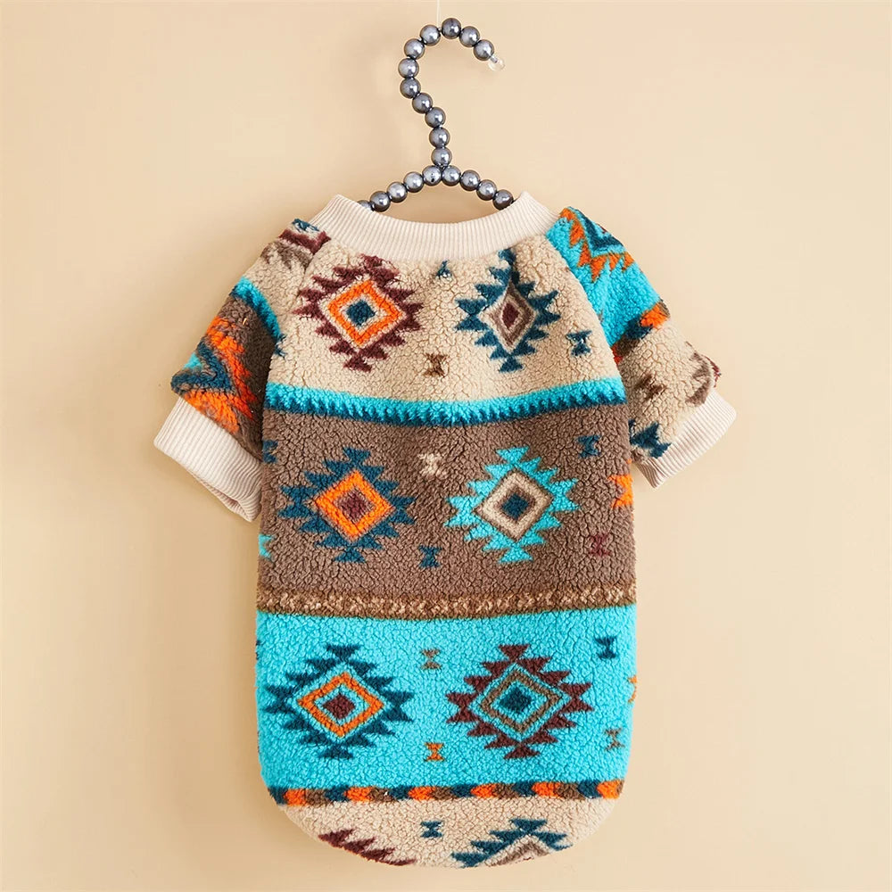 Woolen Dog Sweater Warm Fleece Outfit For Daily Pet Wear