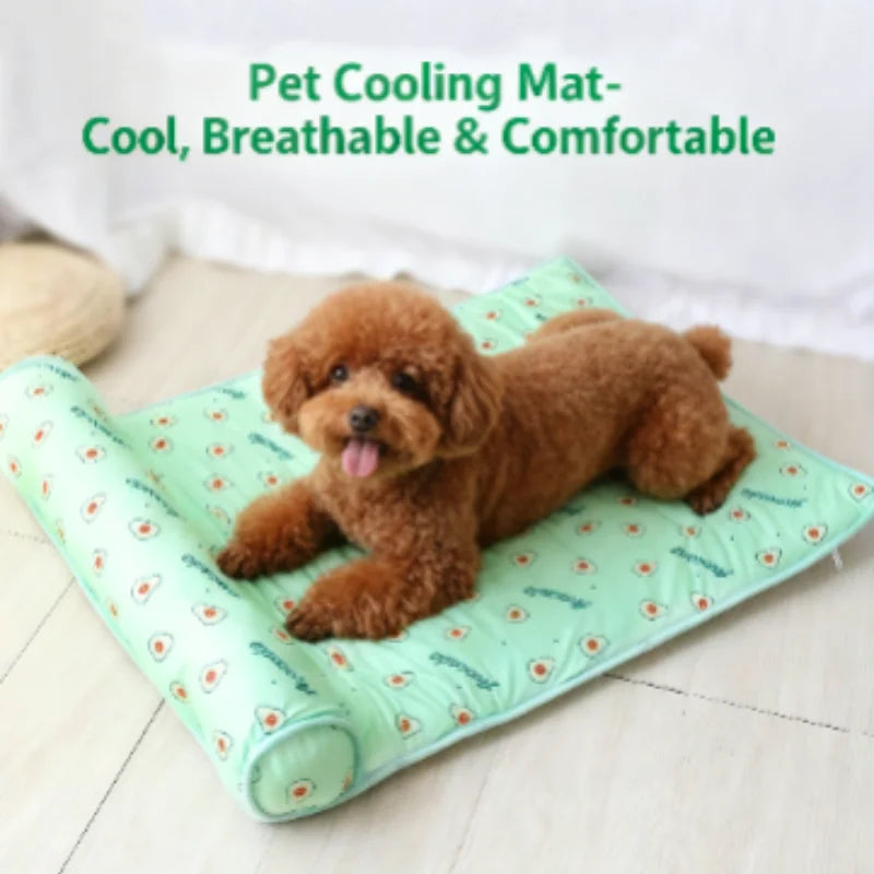 NONECN Cooling Dog Mat Breathable Pet Bed Washable For Pets