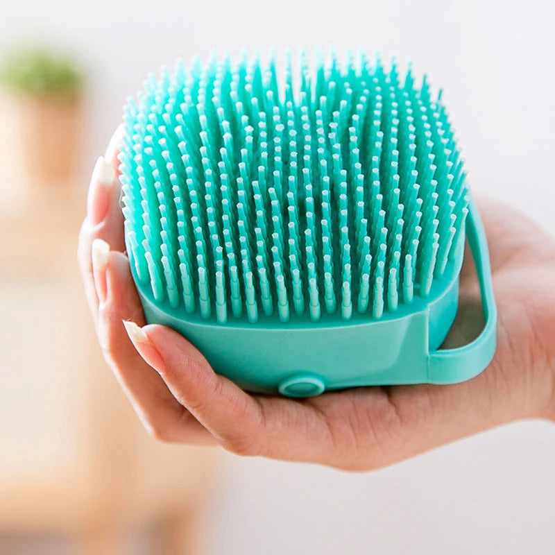 Soft Silicone Bathing Brush For Dog And Cat Grooming