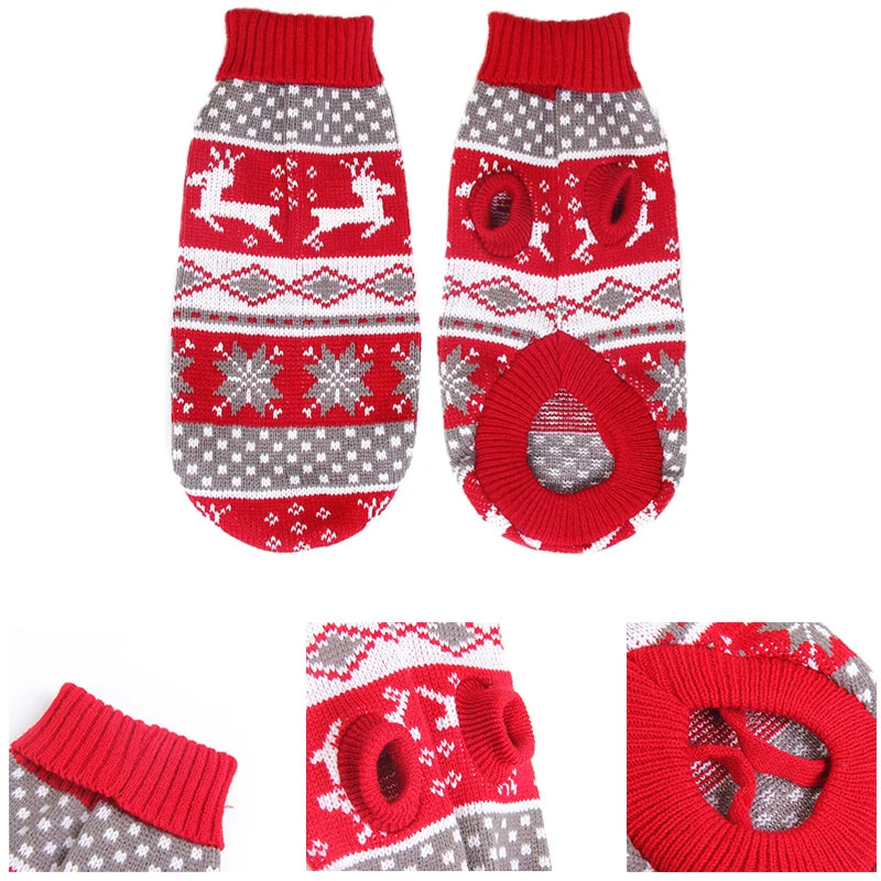 Warm Dog Sweater For Small To Medium Dogs Winter Coat