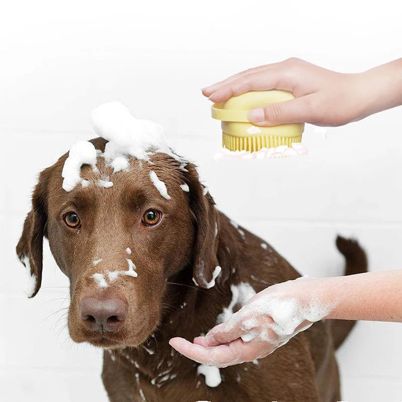 Silicone Pet Massage Gloves For Bathing Dogs And Cats