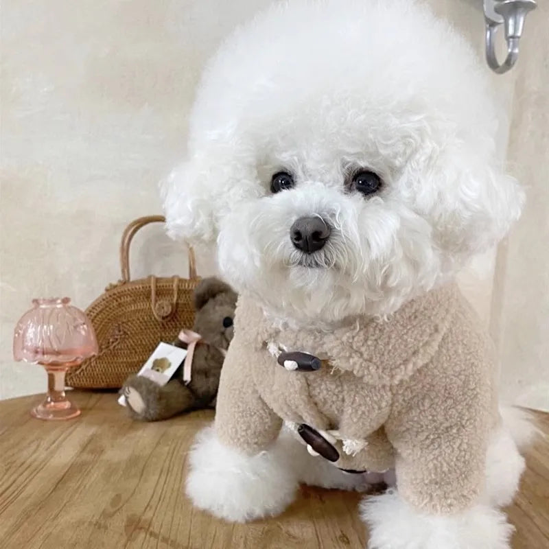 Dog Fleece Bear Rabbit Coat With Cotton Padding For Dogs