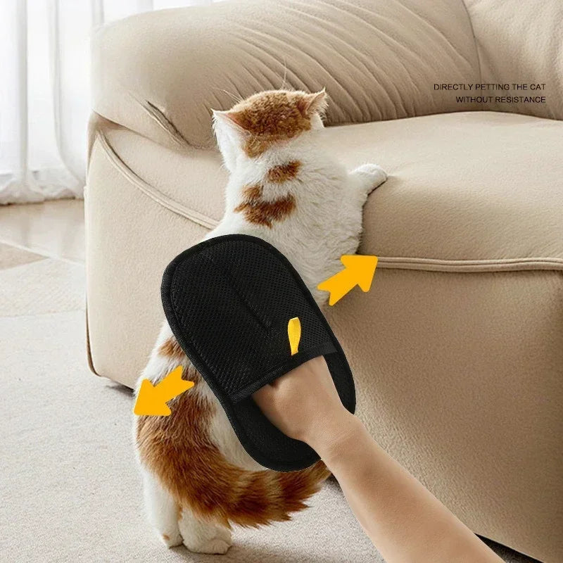 AHTOSKACN Double Sided Pet Hair Removal Gloves For Pets