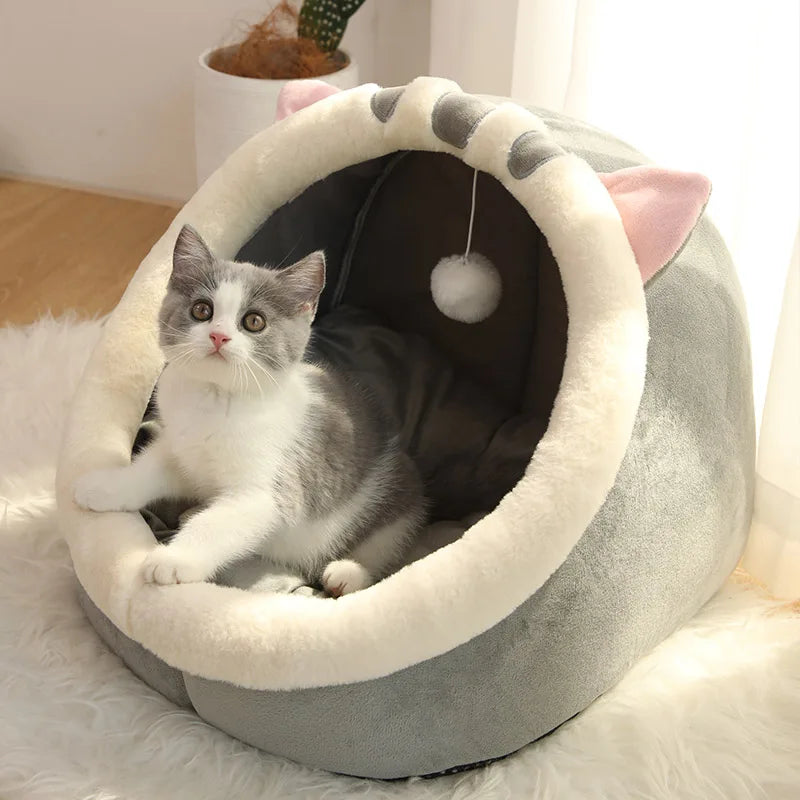 NONECN Deep Sleep Cat Bed Cartoon Pet Bed For Cats