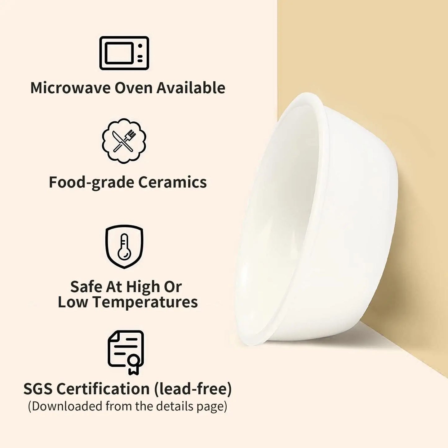 Tilted Raised Cat Ceramic Bowls With Premium Bamboo Stand