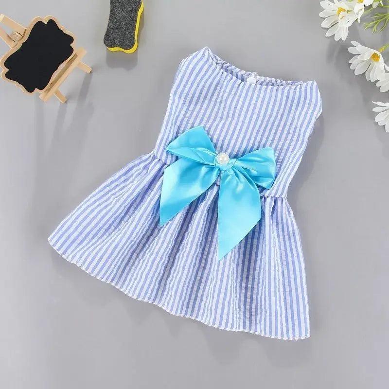 NONECN Flower Princess Dog Dress For Small Dogs Summer Skirt