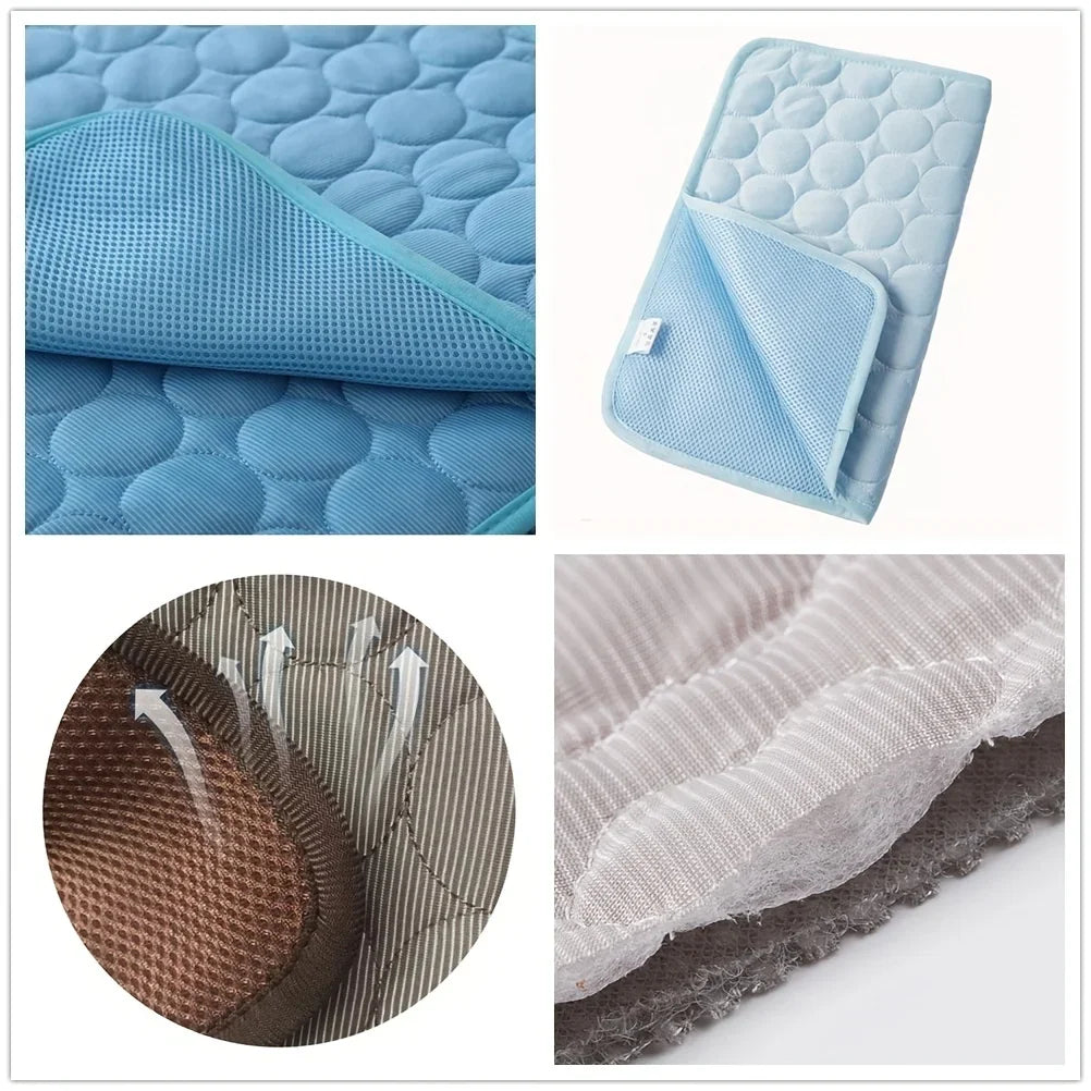 Dog And Cat Cooling Mat Self Cooling Pad Durable Bed
