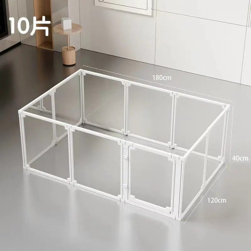 MBVM Transparent Indoor Dog Cage Easy Install Washable Barrier