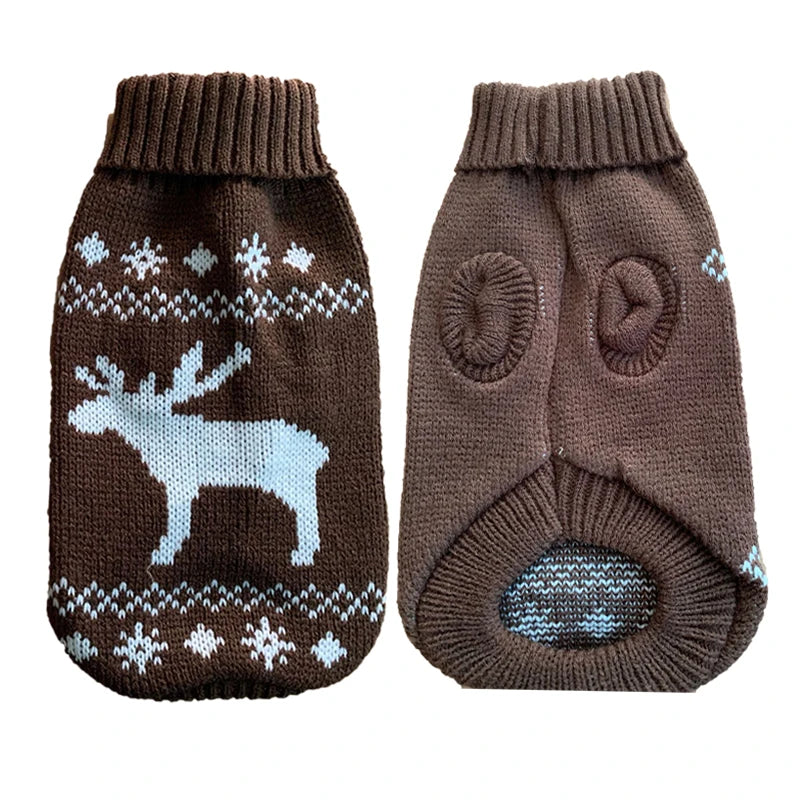 Warm Dog Sweater For Small To Medium Dogs Winter Coat