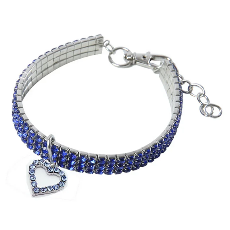 Bling Rhinestone Dog Collar With Crystals And Jeweled Accents