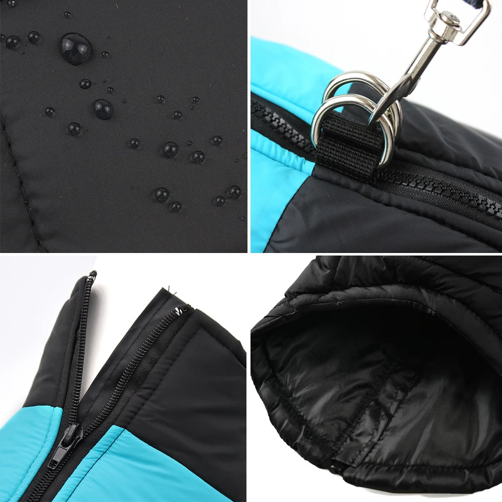 Waterproof Winter Dog Vest For Small Dogs With D Ring