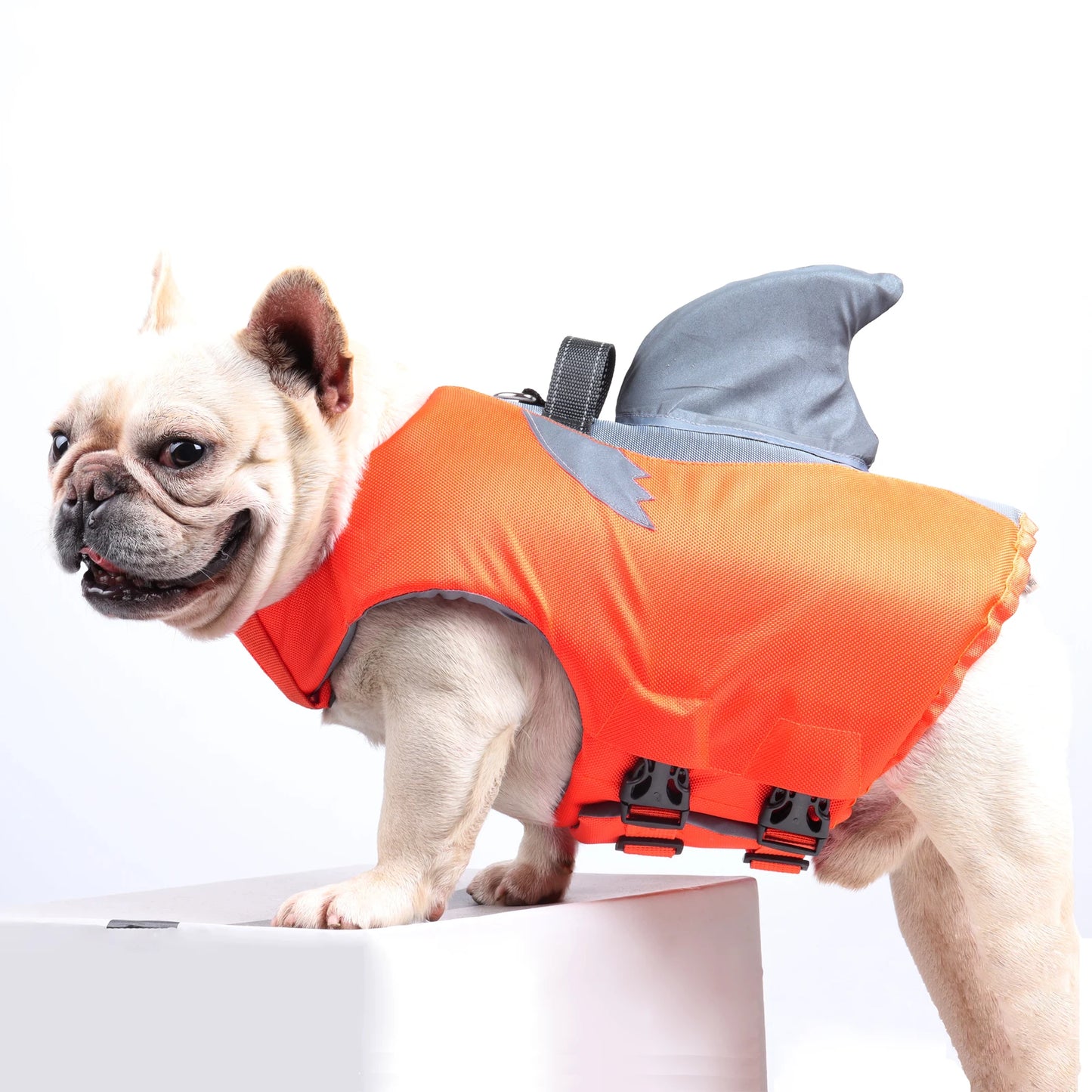 Dog Life Jacket High Buoyancy With Rescue Handle Reflective Vest