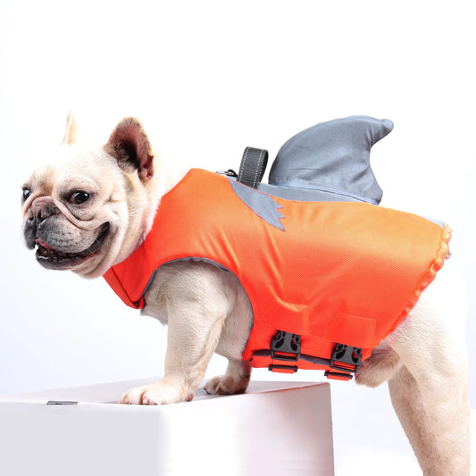 Dog Life Jacket High Buoyancy With Rescue Handle Reflective Vest