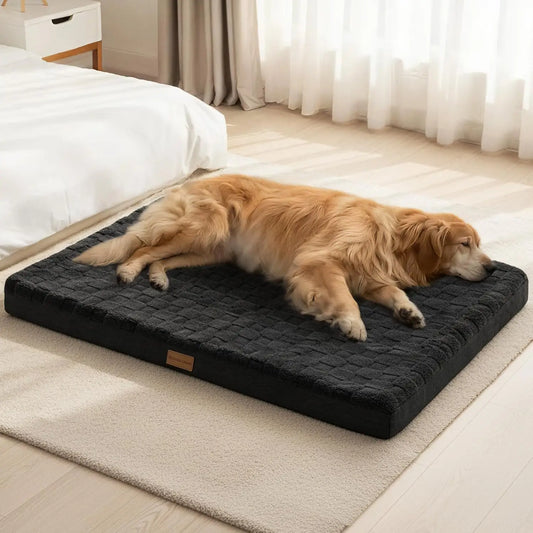 Orthopedic Dog Bed Egg Crate Foam Waterproof Removable Washable Cover