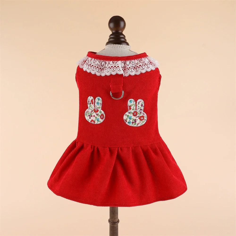 CAIBANCN Pet Dog Dress Cat Princess Wedding Outfit