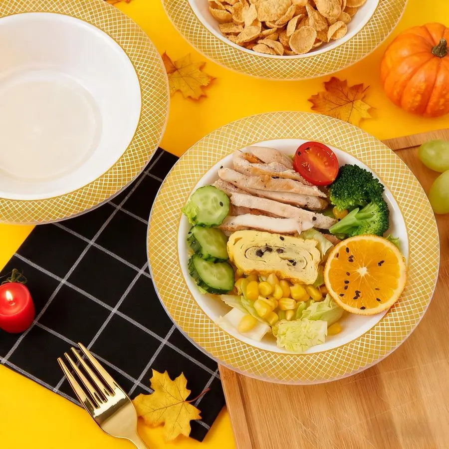Disposable Plastic Bowls Heavy Duty for Party and Catering