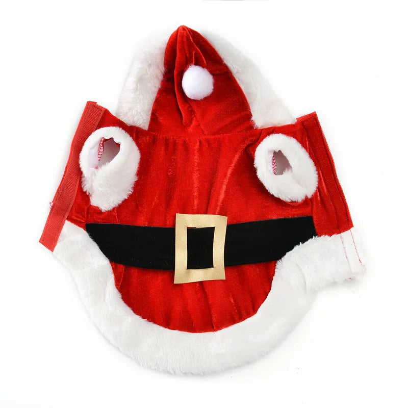 Pet Christmas Hooded Coat For Small Dogs And Cats Costume