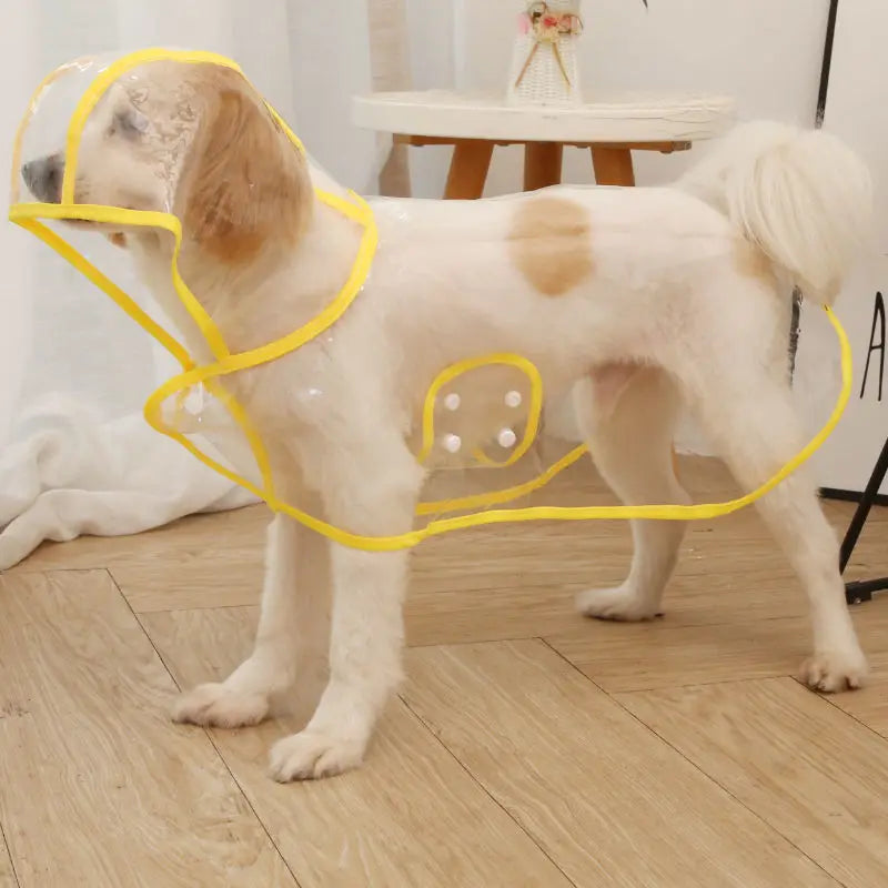 XLeiPet Solid Pet Rain Coat Waterproof Dog Poncho for Pets