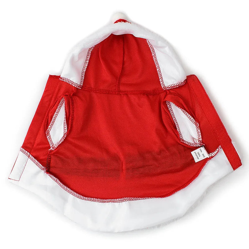 Pet Christmas Hooded Coat For Small Dogs And Cats Costume