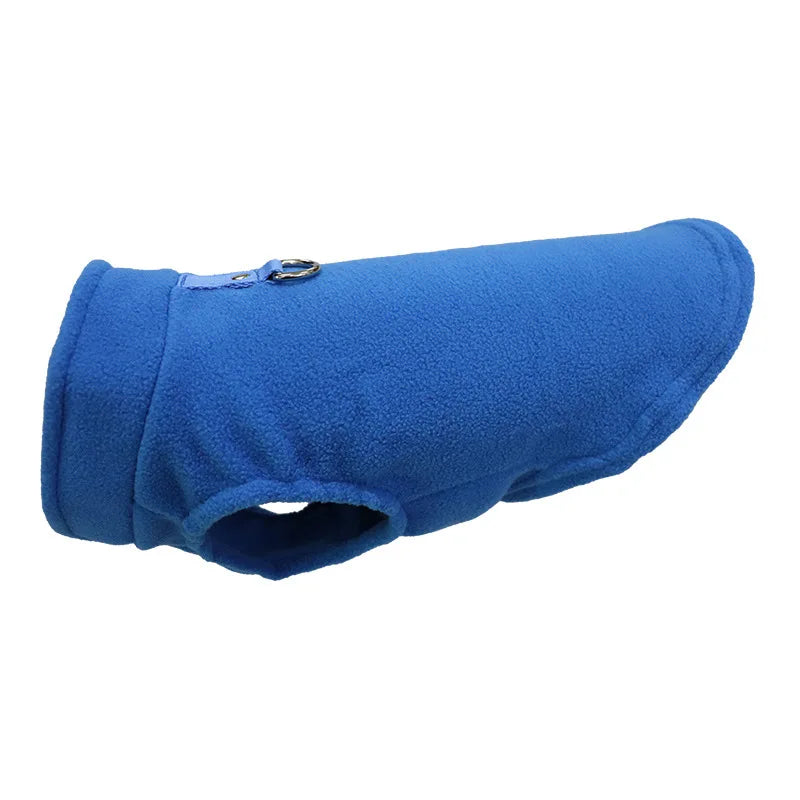 NONECN Warm Fleece Dog Coat With D Ring For Small Pets