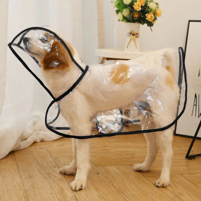 XLeiPet Solid Pet Rain Coat Waterproof Dog Poncho for Pets