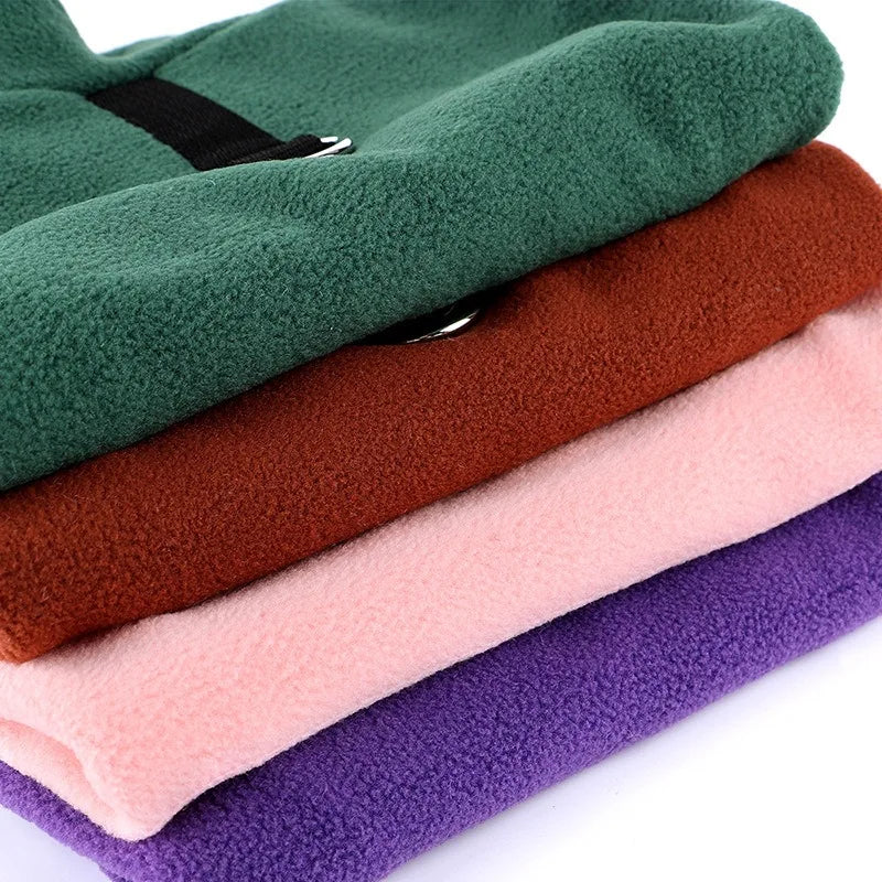 NONECN Autumn Winter Dog Sweater Fleece Coat For Small Breeds