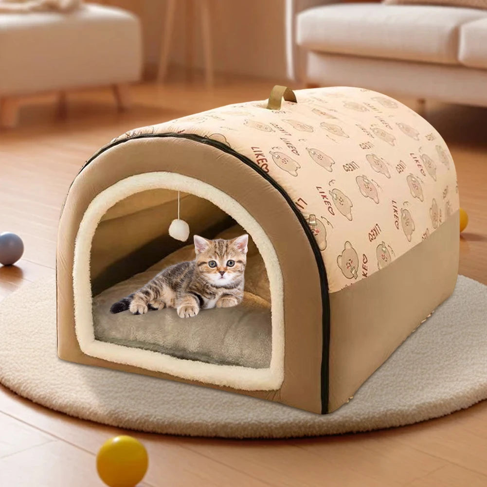 Soft Tent Dog House Washable Cat Cave Shelter For Pets