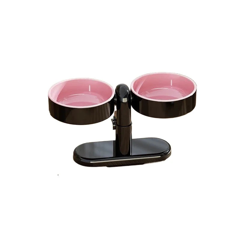 Elevated Pet Feeder For Small Dogs With Height Adjustable Bowls