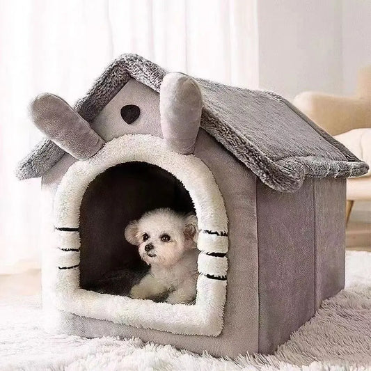 All Season Dog House Style Bed For Small Pets Washable