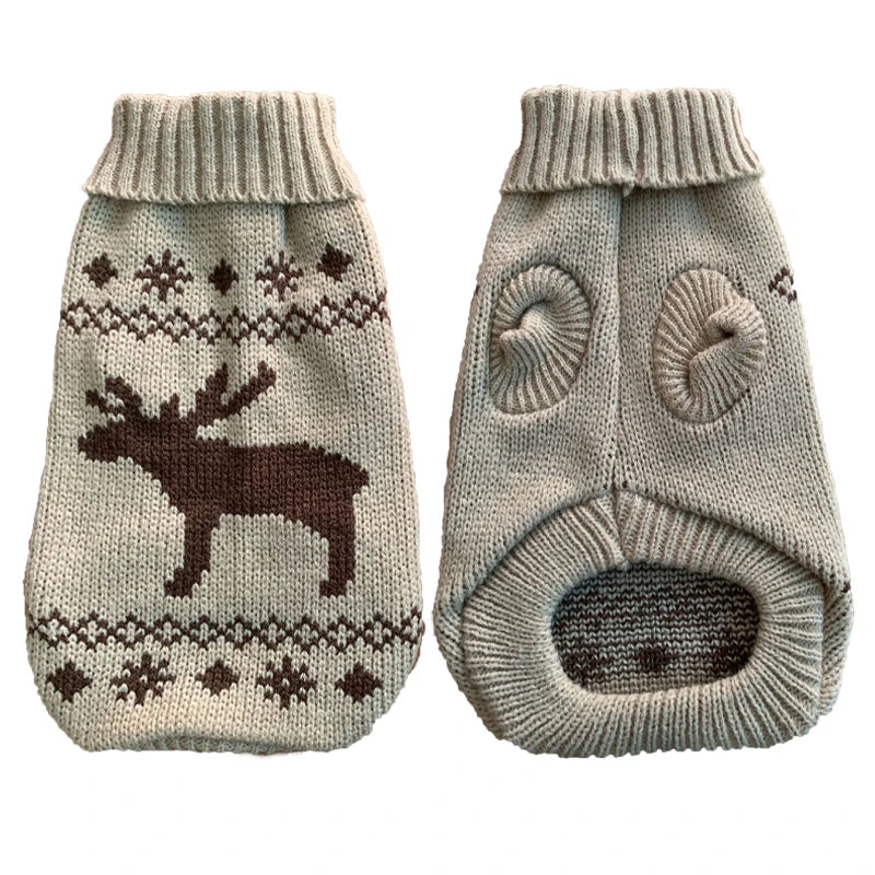 Warm Dog Sweater For Small To Medium Dogs Winter Coat