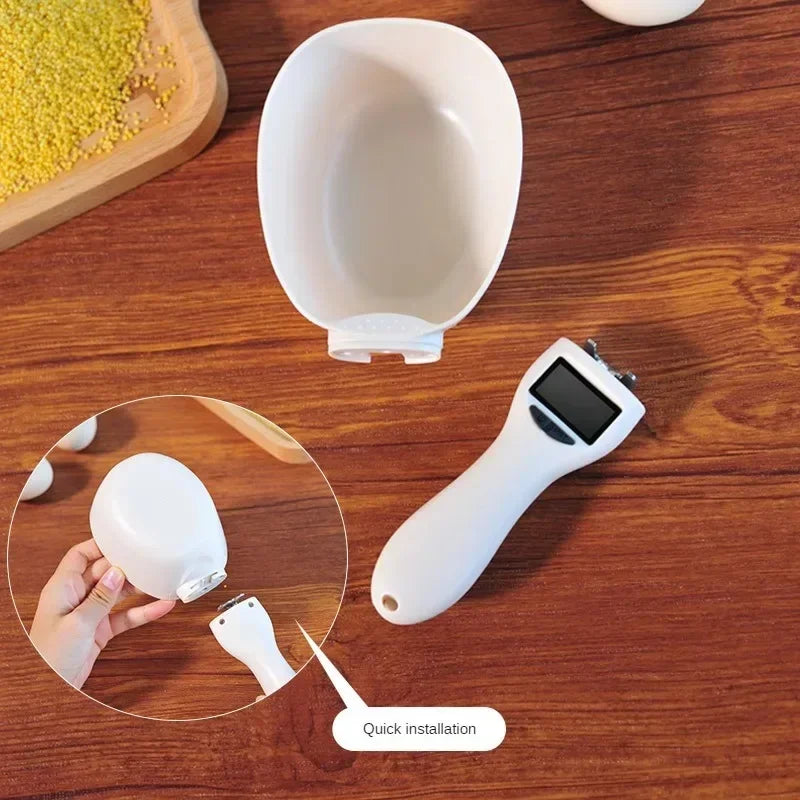 Pet Food Measuring Scoop Digital Scale With LED Display