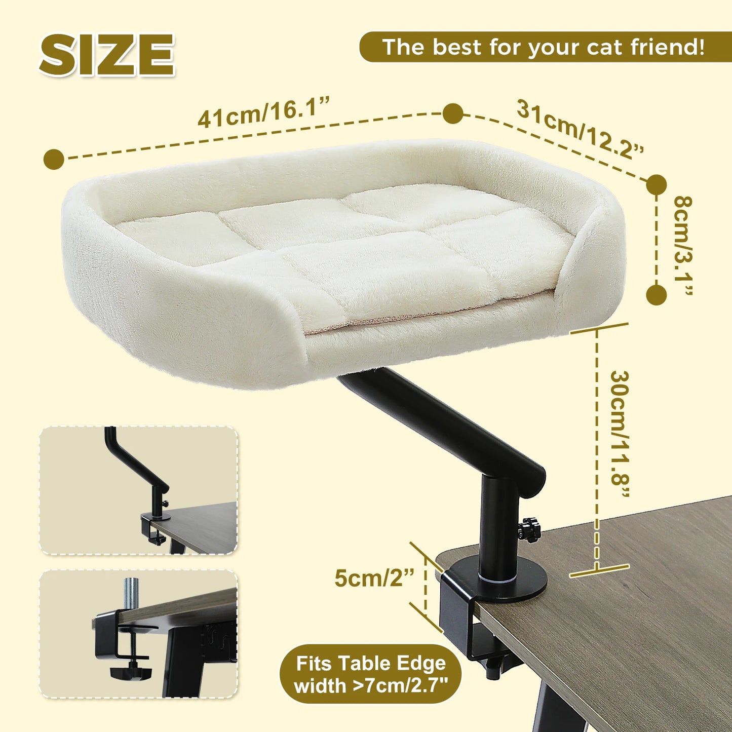 PAWZ Road Cat Desk Bed 360 Rotatable Hammock