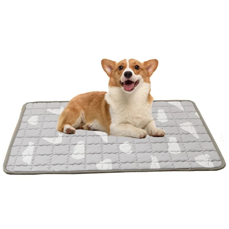 Pet Cooling Mat For Dogs And Cats Moistureproof Ice Silk