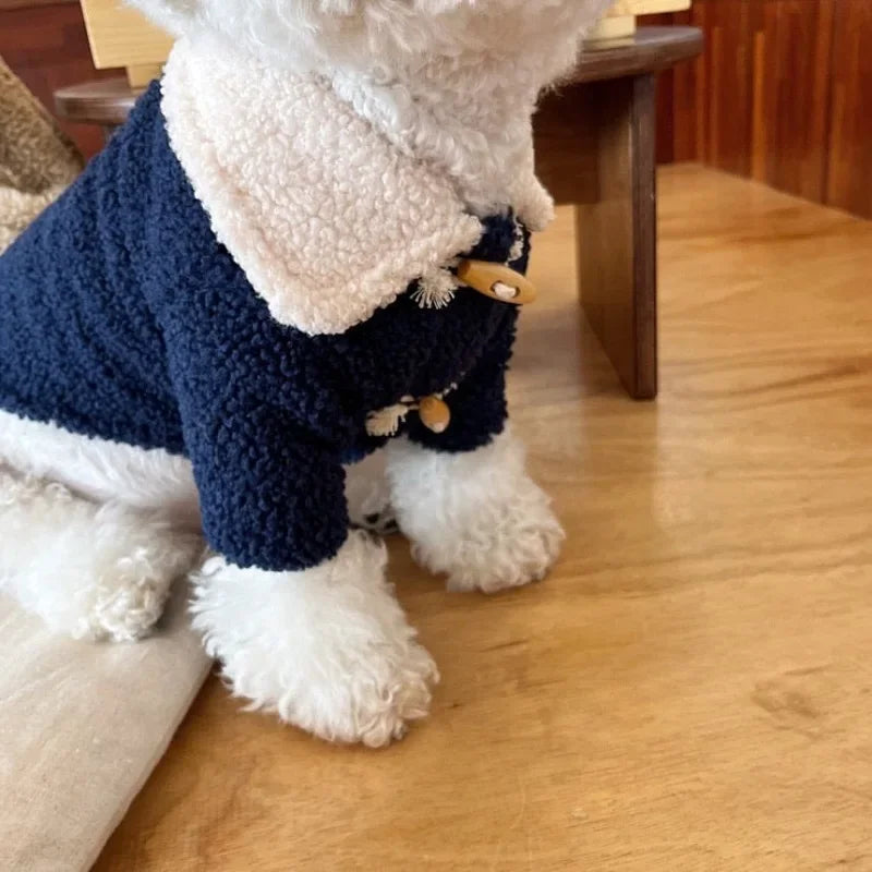 Dog Fleece Bear Rabbit Coat With Cotton Padding For Dogs