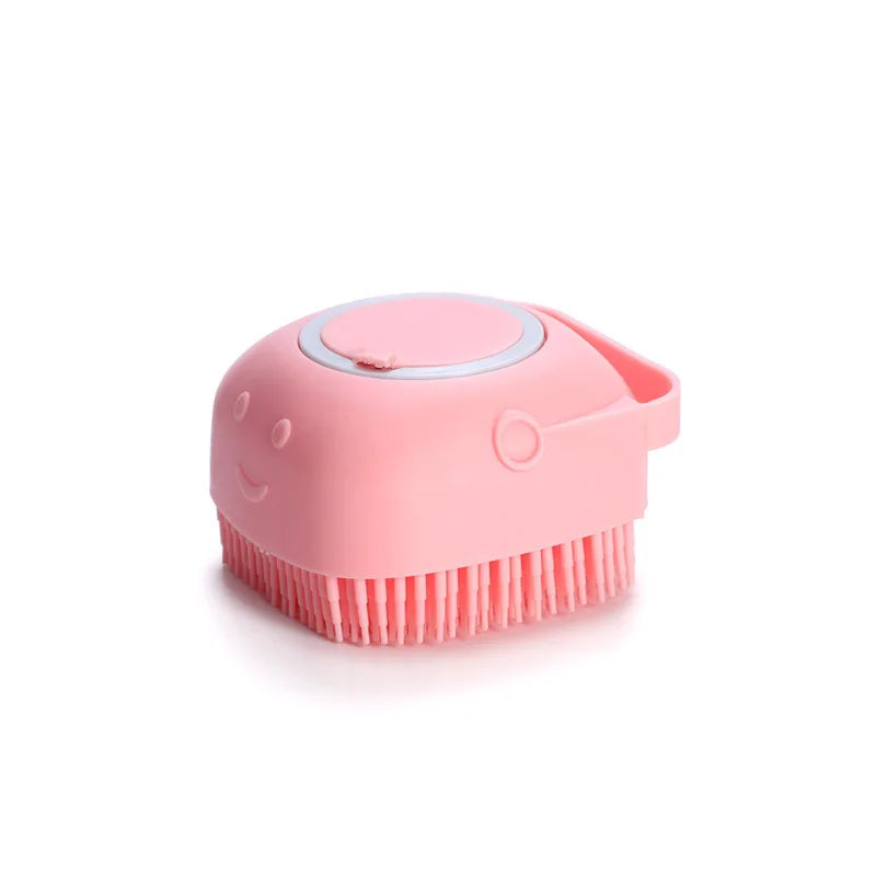 Soft Silicone Bathing Brush For Dog And Cat Grooming