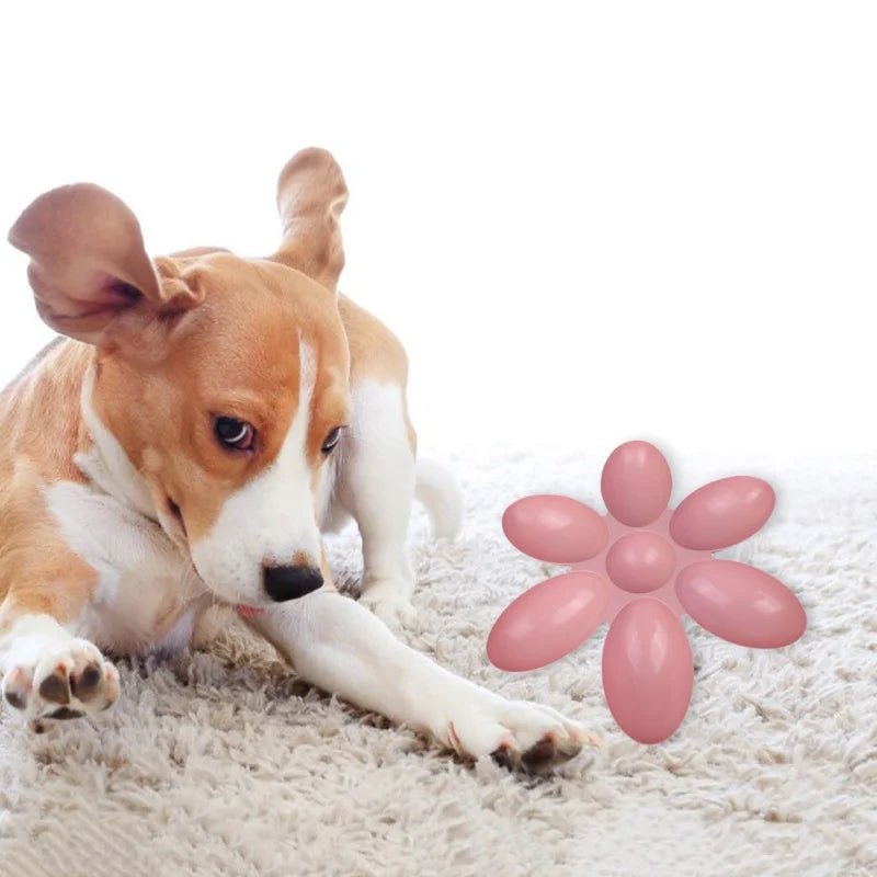 Petal-Shaped 6-In-1 Plastic Feeding Bowl For Dogs And Cats