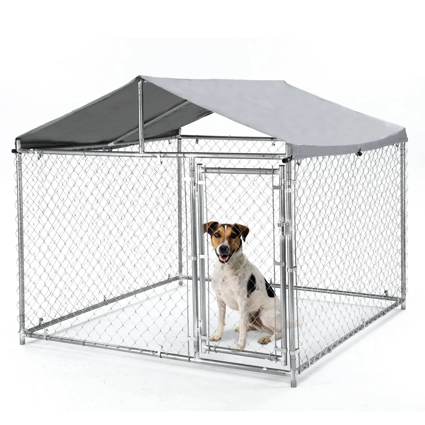 HiMISS Heavy Duty Outdoor Metal Dog Kennel Waterproof UV Cover