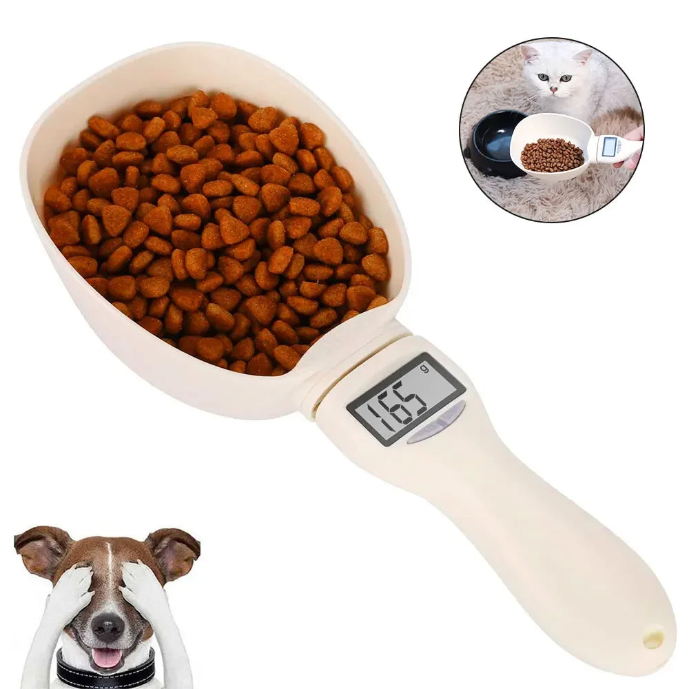 Pet Food Measuring Scoop Digital Scale With LED Display