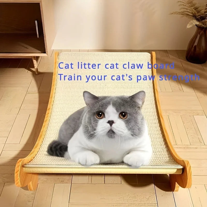 AEHOMECN 2 In 1 Cat Hammock Scratching Post Space Saving Bed