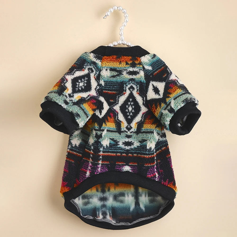 Woolen Dog Sweater Warm Fleece Outfit For Daily Pet Wear