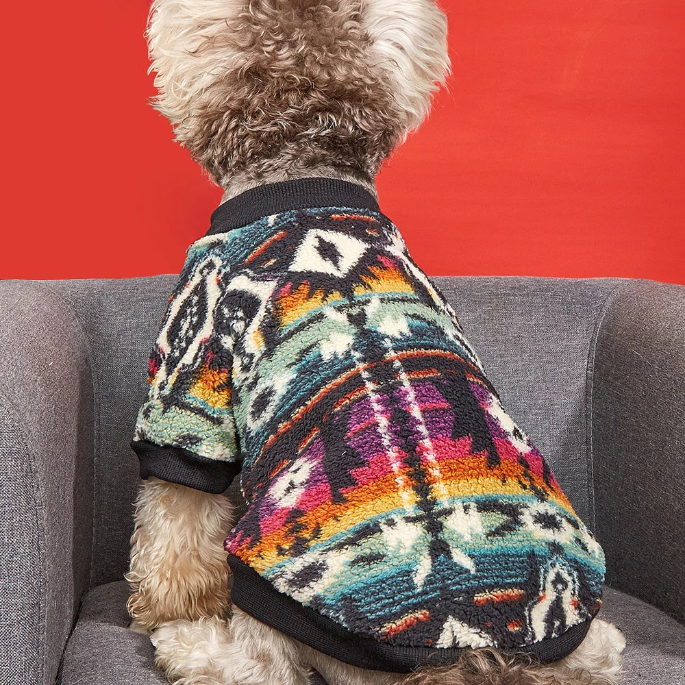 Woolen Dog Sweater Warm Fleece Outfit For Daily Pet Wear