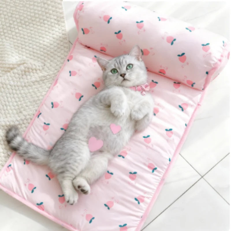 NONECN Cooling Dog Mat Breathable Pet Bed Washable For Pets