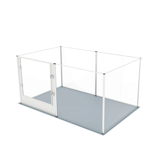 BINGOPAW Acrylic Dog Playpen Fence, 6 Panels Heavy Duty Kennels