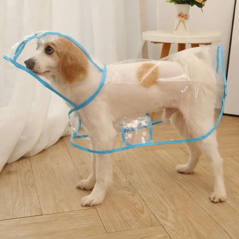 XLeiPet Solid Pet Rain Coat Waterproof Dog Poncho for Pets